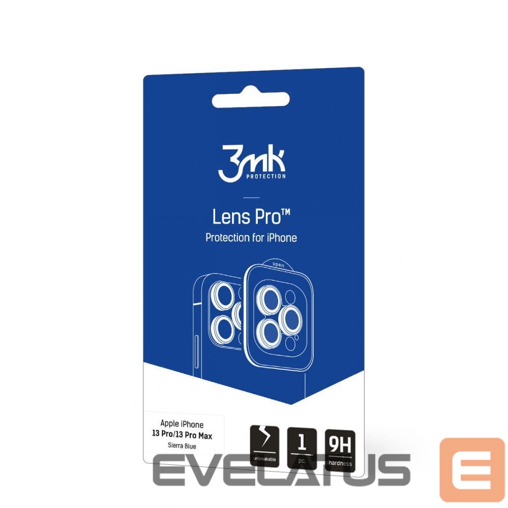 Protective glass 3MK Apple iPhone 13 Pro/13 Pro Max - Lens Protection Pro Sierra Blue