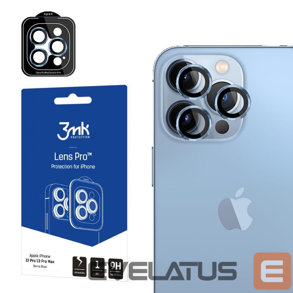 Protective glass 3MK Apple iPhone 13 Pro/13 Pro Max - Lens Protection Pro Sierra Blue