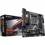 Intel protsessori emaplaat Gigabyte  B550M AORUS ELITE 1.0 Processor family AMD, Processor socket AM4, DDR4 DIMM, Memory slots 4, Number of SATA connectors 4 x SATA 6Gb/s connectors, Chipset AMD B, Micro ATX 