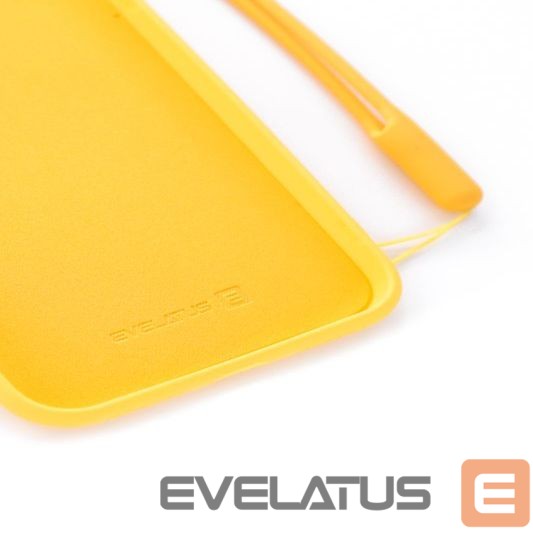 Tagakaaned Evelatus Apple iPhone X/XS Soft Touch Silicone Case with Strap Yellow