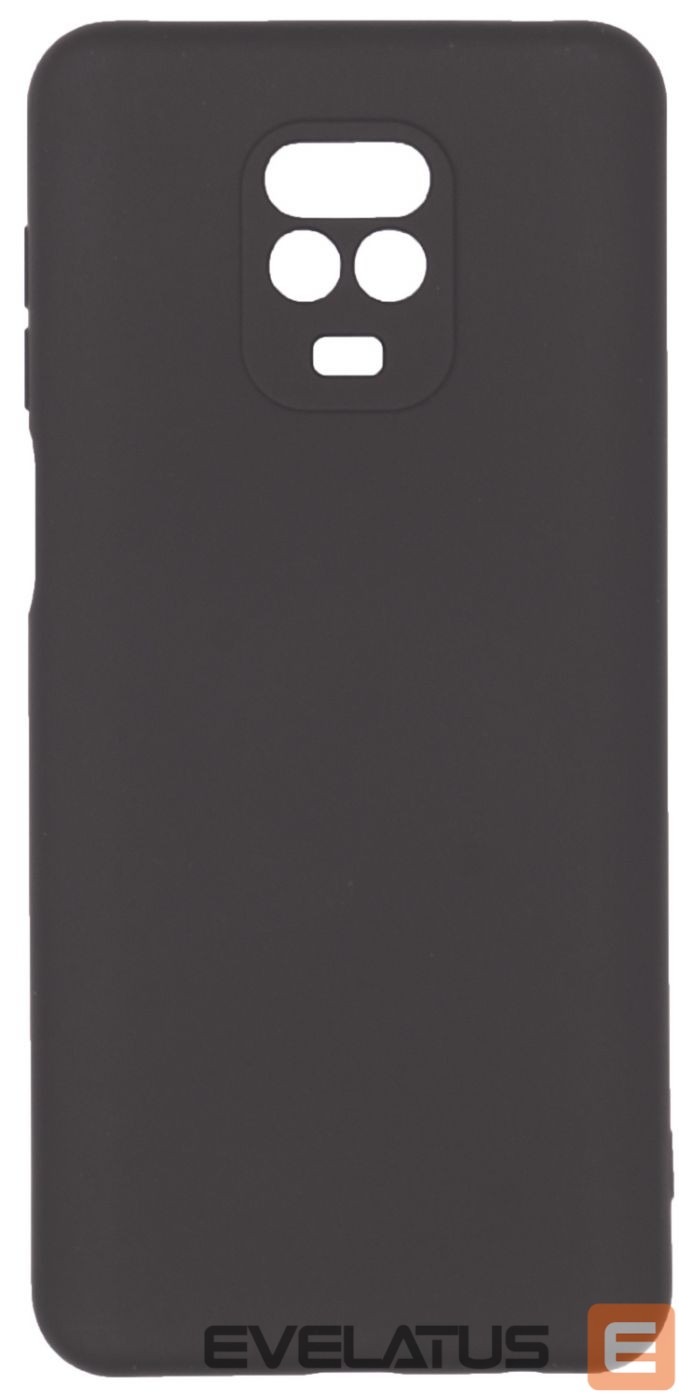 Back panel cover Evelatus Xiaomi Xiaomi Redmi Note 9 Pro / Redmi Note 9S Nano Silicone Case Soft Touch TPU Black