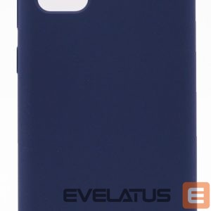 Back panel cover Evelatus Samsung Galaxy S21 Premium Soft Touch Silicone Case Midnight Blue