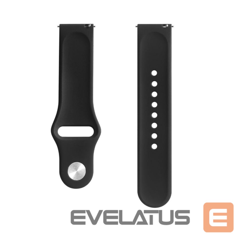Ремешок Evelatus 22mm Silicone Loop Watch Straps (S/M 110mm) Black