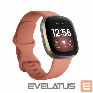 Умные часы Fitbit - Versa 3 Soft Gold Aluminum Pink Clay