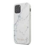 Чехол на заднюю панель Guess Apple iPhone 12 mini 5.4'' PC/TPU Marble Cover White