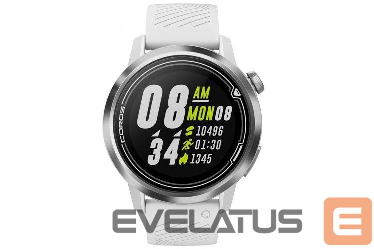 Умные часы Coros - APEX 42mm Premium Multisport Watch White Silver