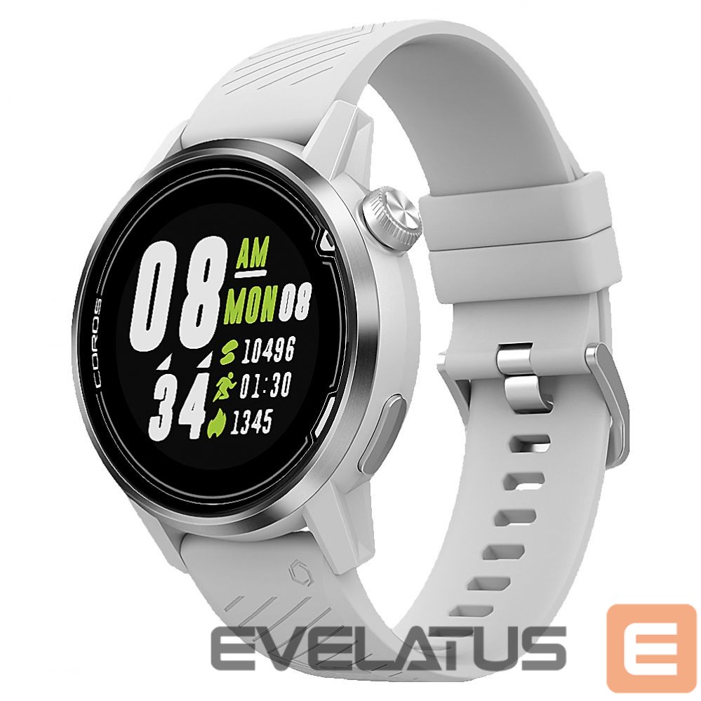Умные часы Coros - APEX 42mm Premium Multisport Watch White Silver