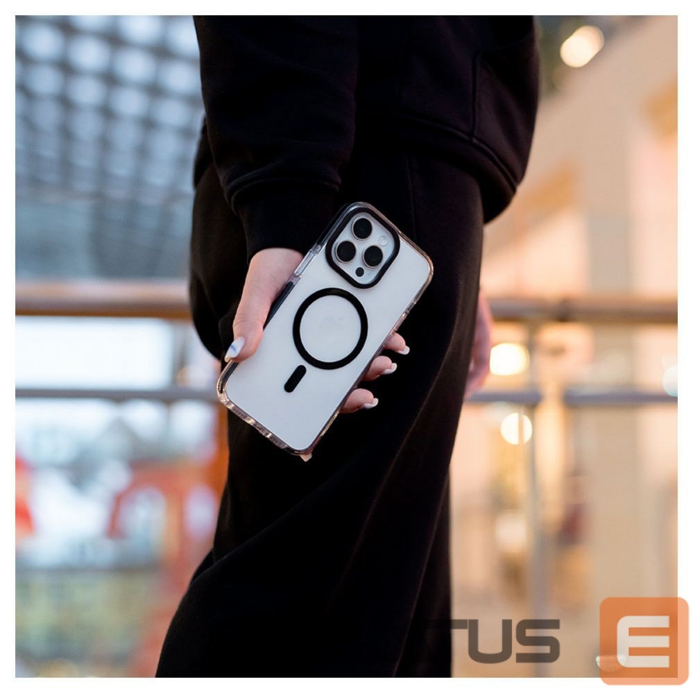 Чехол на заднюю панель Evelatus Apple iPhone 15 Pro Clear Case PC+TPU With MagSafe Transparent Black