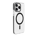 Tagakaaned Evelatus Apple iPhone 15 Pro Clear Case PC+TPU With MagSafe Transparent Black