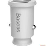 Auto lādētāji Baseus  rain Car Charger mini car charger 2x USB 3.1A white (CCALL-ML02) White