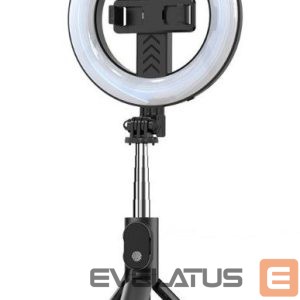 Selfie stick iLike Universal SELFIE HANDLE TRIPOD AND RING LIGHT BLUETOOTH Black