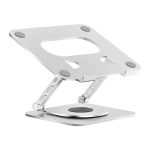 Hoidjad ja alused iLike  STM5 Pro Metal Notebook / Tablet PC Holder Stand with Adjustable Perfect Angle & 360 Rotation Black Silver