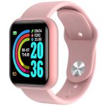 Nutikell iWear  M8 Smart & Fit Watch with Full Touch 1.3'' IPS Media control / HR / Blood pressure / Social Pink