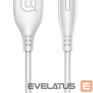 Cable USAMS  US-SJ268 U18 Flexi PVC Universal Micro USB to USB Data & Fast 2A Charger Round Plug Cable White