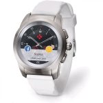 Умные часы MyKronoz  ZeTime Smart Watch Silver/White Silicon Flat 