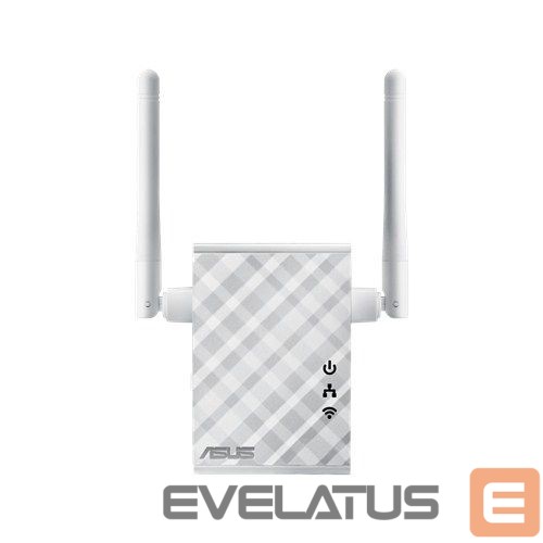Ruuterid Asus Repeater/Extender/Access Point/Bridge RP-N12 802.11n, 2.4GHz GHz, 300 Mbit/s, 10/100 Mbit/s, Ethernet LAN (RJ-45) ports 1, 2xExternal 2dBi