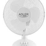 Ventilaator Adler  AD 7302 Desk Fan, Number of speeds 2, 60 W, Oscillation, Diameter 23 cm, White 