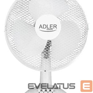 Ventilaator Adler  AD 7304 Desk Fan, Number of speeds 3, 45 W, Oscillation, Diameter 40 cm, White 