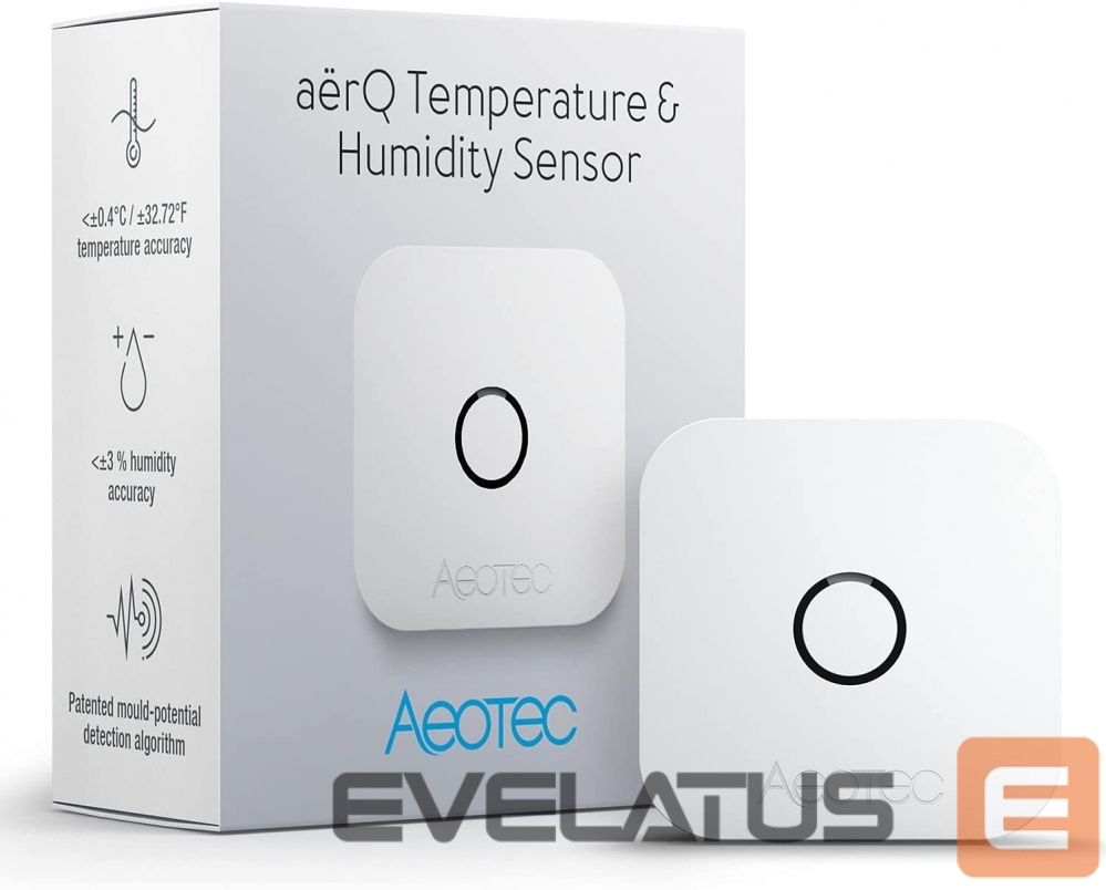 Server – muud tarvikud AEOTEC aërQ Temperature & Humidity Sensor, Z-Wave Plus