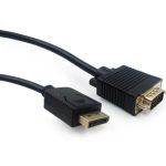 Monitoru piederums Gembird  CABLE DISPLAY PORT TO VGA 1.8M/CCP-DPM-VGAM-6 