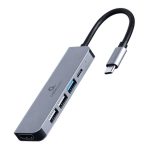 Moodulid ja transiiverid Gembird  I/O ADAPTER USB-C TO HDMI/USB3/5IN1 A-CM-COMBO5-03 