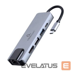 Moodulid ja transiiverid Gembird  I/O ADAPTER USB-C TO HDMI/USB3/5IN1 A-CM-COMBO5-04 