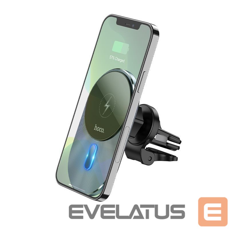 Auto holder Hoco CA91 Magic magnetic wireless fast charging car holder Wireless output: 5W/7.5W/10W/15W Grey