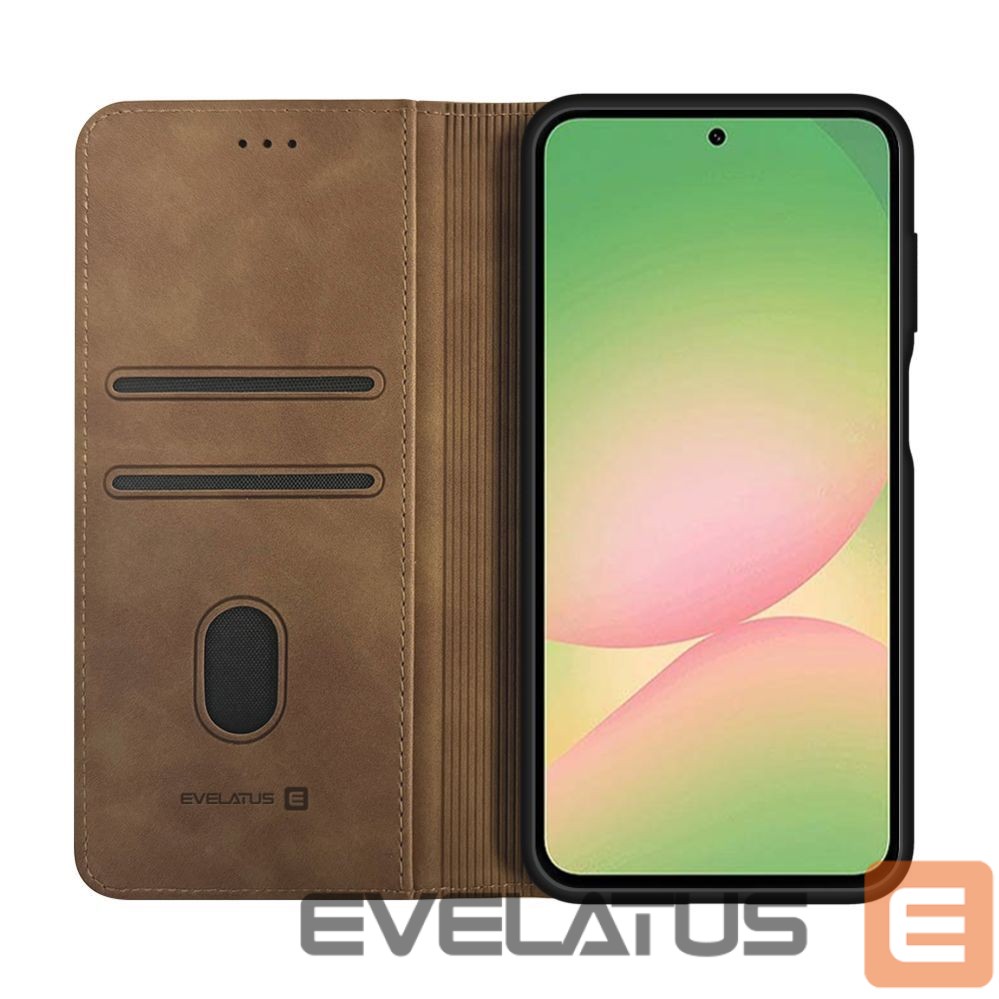 Book case Evelatus Samsung Galaxy A57 Book Case Brown