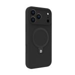 Tagakaaned Evelatus Apple iPhone 17 Pro Premium MagSafe with Stand Soft Touch Silicone Case Black