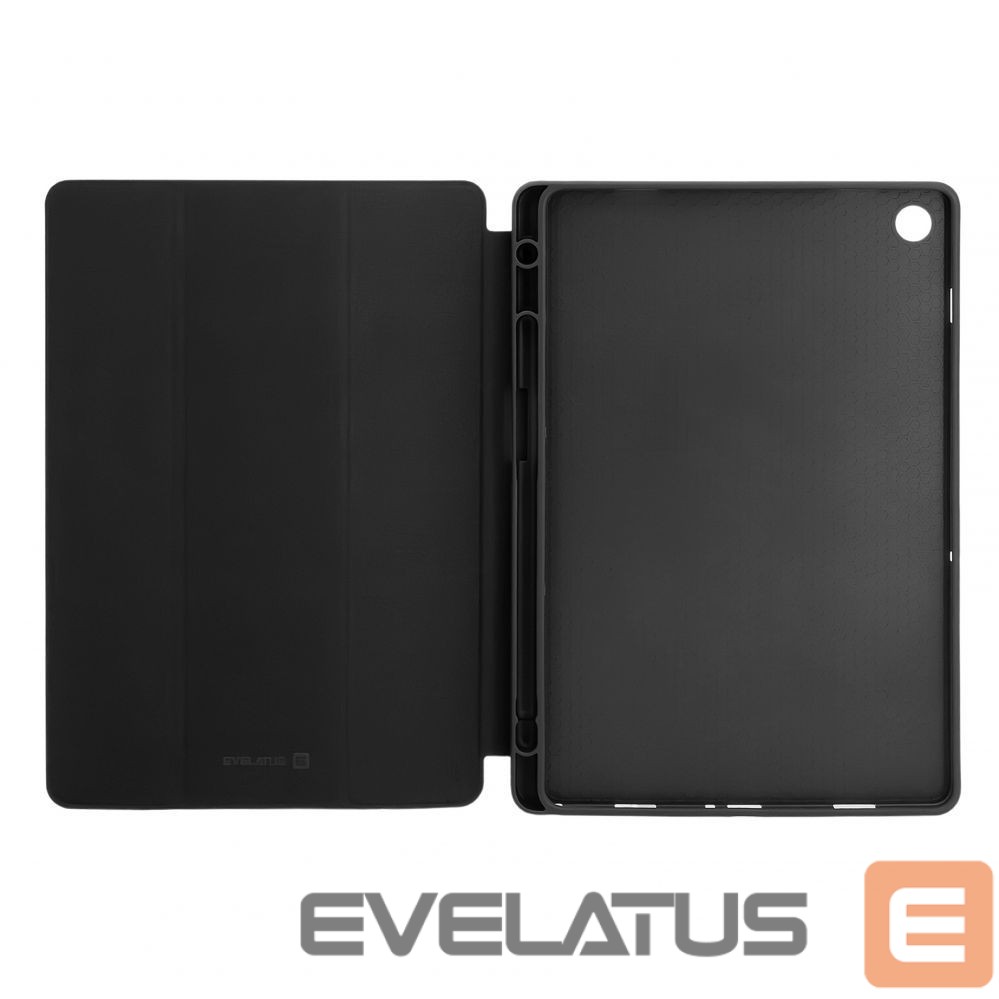 Чехол книжка Evelatus Galaxy Tab A9 Plus Tablet case with imitate microfiber inside Black