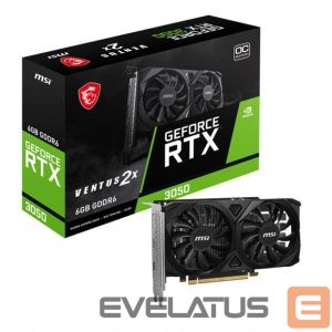 Graafikakaart / ideokaardid MSI  GeForce RTX 3050 VENTUS 2X E 6G OC | NVIDIA | 6 GB | NVIDIA GeForce RTX 3050 | GDDR6 | HDMI ports quantity 2 | PCI Express Gen 4 x16 (uses x8) 