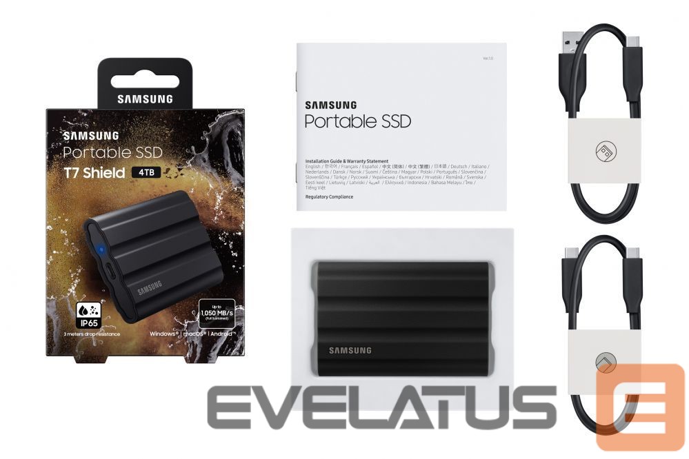 Флеш-накопитель Samsung MU-PE4T0S/EU Portable SSD T7 USB 3.2 4TB Black