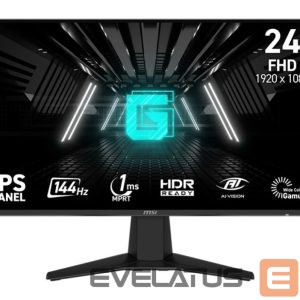 Monitorid MSI  LCD Monitor||G242L E14|23.8"|Gaming|Tilt|Matte|Panel IPS|1920x1080|16:9|144Hz|1 ms|Colour Black|G242LE14 