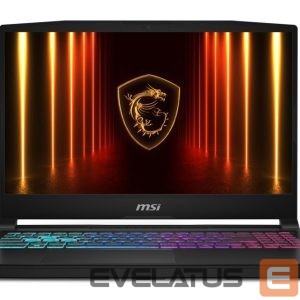 Laptop computer MSI  Notebook||Katana 15 HX B14WEK|CPU Intel® CoreT i7|i7-14650HX|15.6 "|1920 x 1080 pixels|RAM 16 GB|DDR5-SDRAM|SSD 1000 GB|Discrete graphics NVIDIA GeForce RTX 5050|8 GB|On-board graphics Yes|Numeric keypad Yes|OS installed Windows 11 Home|Colour Black|Weight 2.4 kg|5600 MHz|KATANA15HXB14WEK-826NL 