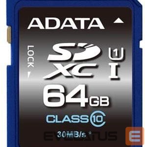 Muu arvutitarvik ADATA  MEMORY SDXC 64GB CLASS10/ASDX64GUICL10-R 