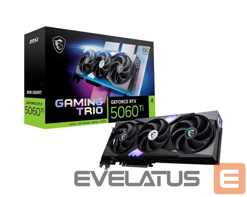 Графическая карта / Видеокарты MSI Graphics Card||NVIDIA|GeForce RTX 5060 Ti|8 GB|GDDR7|128 bit|PCI Express x16 5.0|Active|RTX5060TI8GGAMTRIOOC