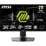 Monitor MSI  LCD Monitor||MAG 255PXF|24.5"|Gaming|Matte|Panel IPS|1920x1080|16:9|300Hz|0.5 ms|Speakers|Colour Black|MAG255PXF 
