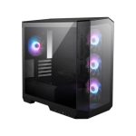 Arvuti korpus MSI  Case||MidiTower|Case product features Transparent panel|Not included|MicroATX|Colour Black|MAGPANOM100RPZ 