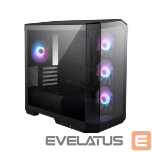 Arvuti korpus MSI  Case||MidiTower|Case product features Transparent panel|Not included|MicroATX|Colour Black|MAGPANOM100RPZ 