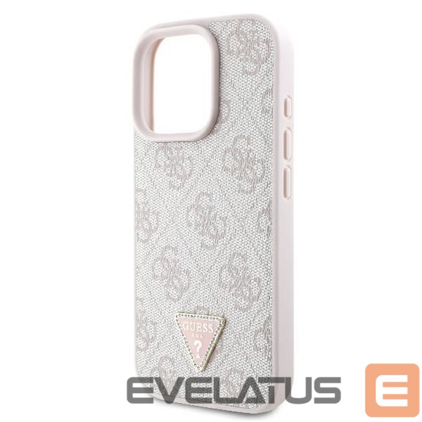 Other Phone Accessory Guess Guess Leather Metal Logo Strass Crossbody Case for iPhone 16 Pro - Pink