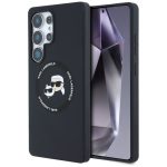 Другие товары Karl Lagerfeld  Karl Lagerfeld Silicone Double Heads And Circle MagSafe Samsung Galaxy S25 Ultra case black 