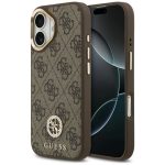 Citas preces Guess  Guess 4G Strass Logo MagSafe case for iPhone 17 - brown 