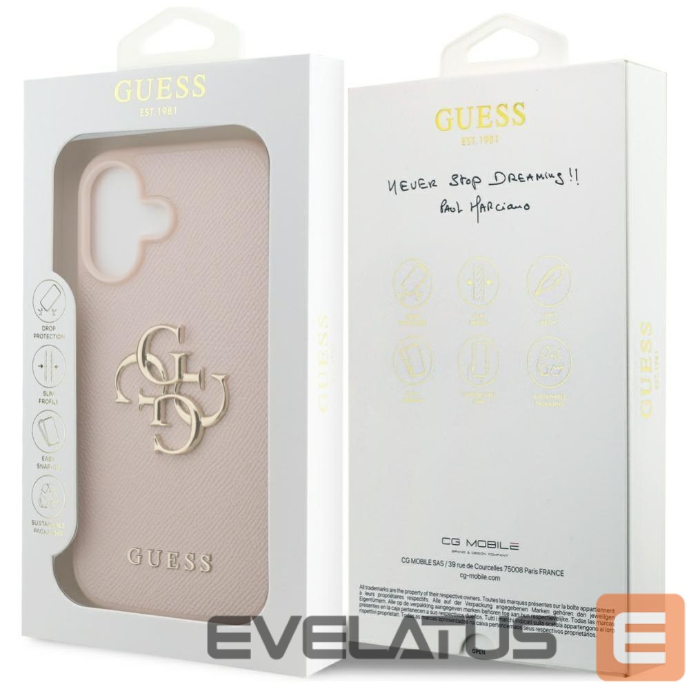 Other goods Guess Guess Grained Big 4G & Classic Logo iPhone 17 Case - Pink