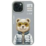 Muud kaubad Nimmy  Nimmy Cool&Cute 2.0 Bear Case for iPhone 15 - Gray 