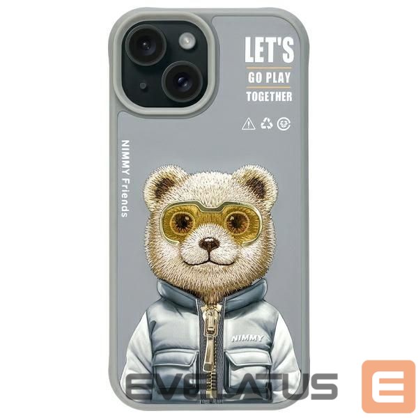 Other goods Nimmy Nimmy Cool&Cute 2.0 Bear Case for iPhone 15 - Gray