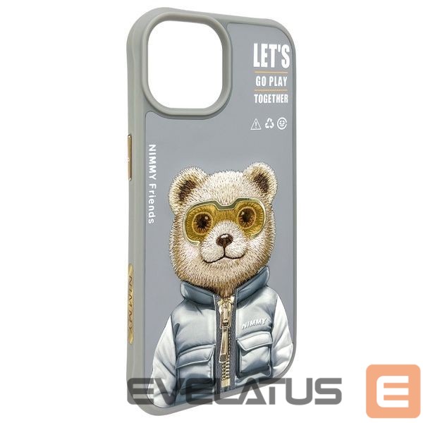 Other goods Nimmy Nimmy Cool&Cute 2.0 Bear Case for iPhone 15 - Gray