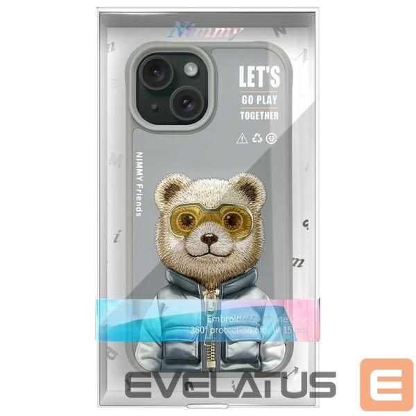 Other goods Nimmy Nimmy Cool&Cute 2.0 Bear Case for iPhone 15 - Gray