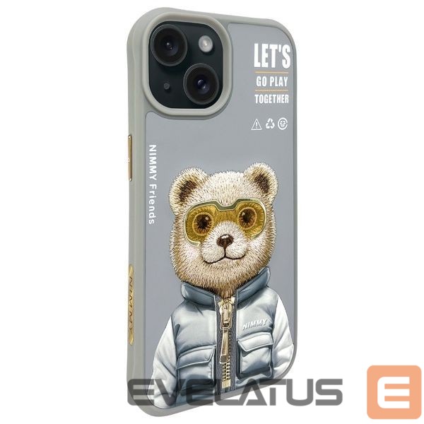 Other goods Nimmy Nimmy Cool&Cute 2.0 Bear Case for iPhone 15 - Gray