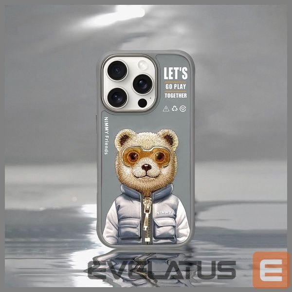 Other goods Nimmy Nimmy Cool&Cute 2.0 Bear Case for iPhone 16 Pro - Gray