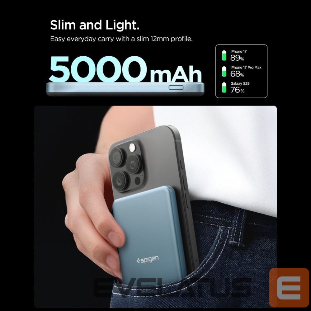 Other goods Spigen Spigen EA2205MQ Essential MagSafe 5000MAH 22.5W QI2 Power Bank - Navy Blue